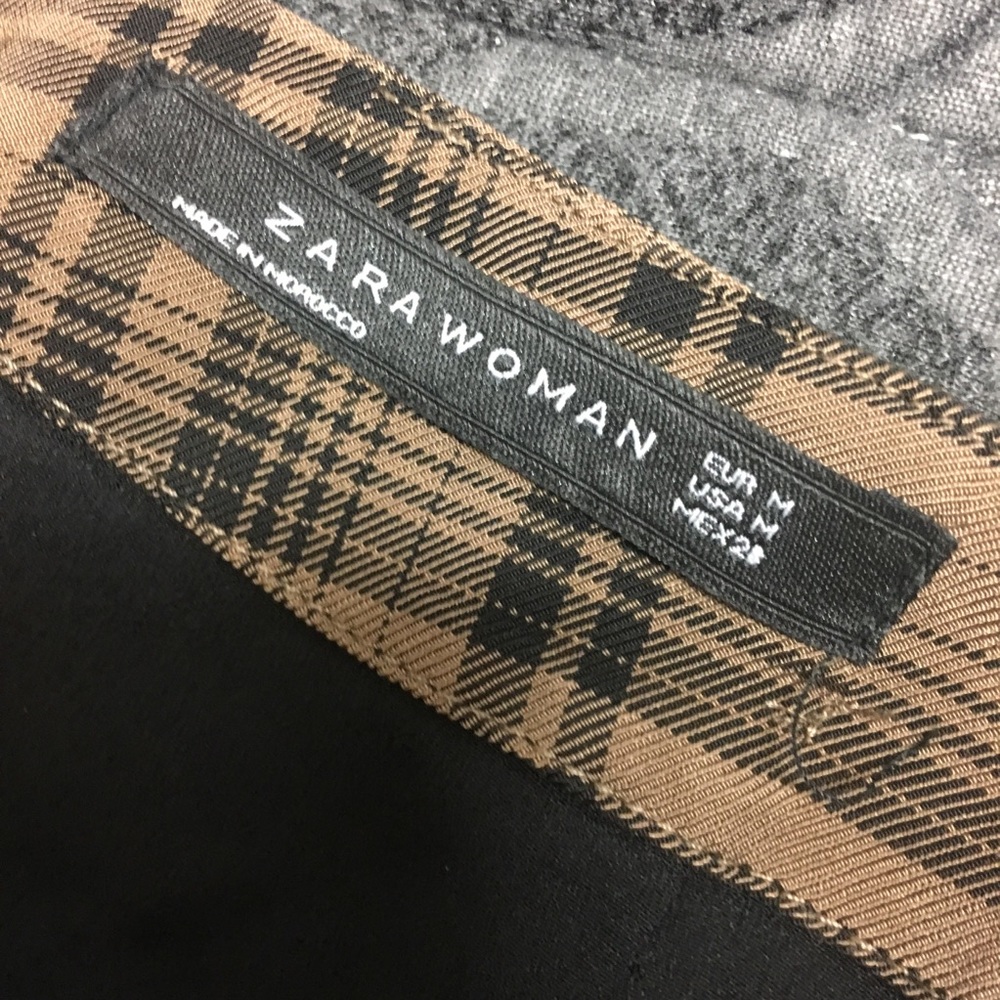 Zara Brown Plaid Skirt - Picture 4 of 5